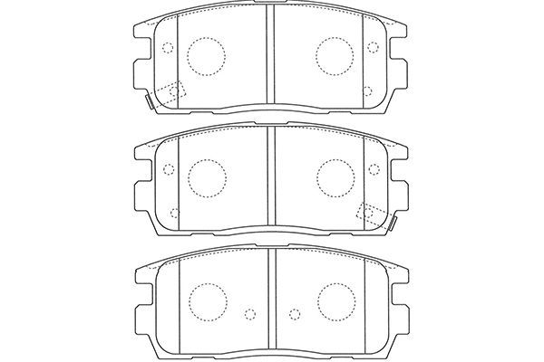KAVO PARTS Комплект тормозных колодок, дисковый тормоз BP-1013
